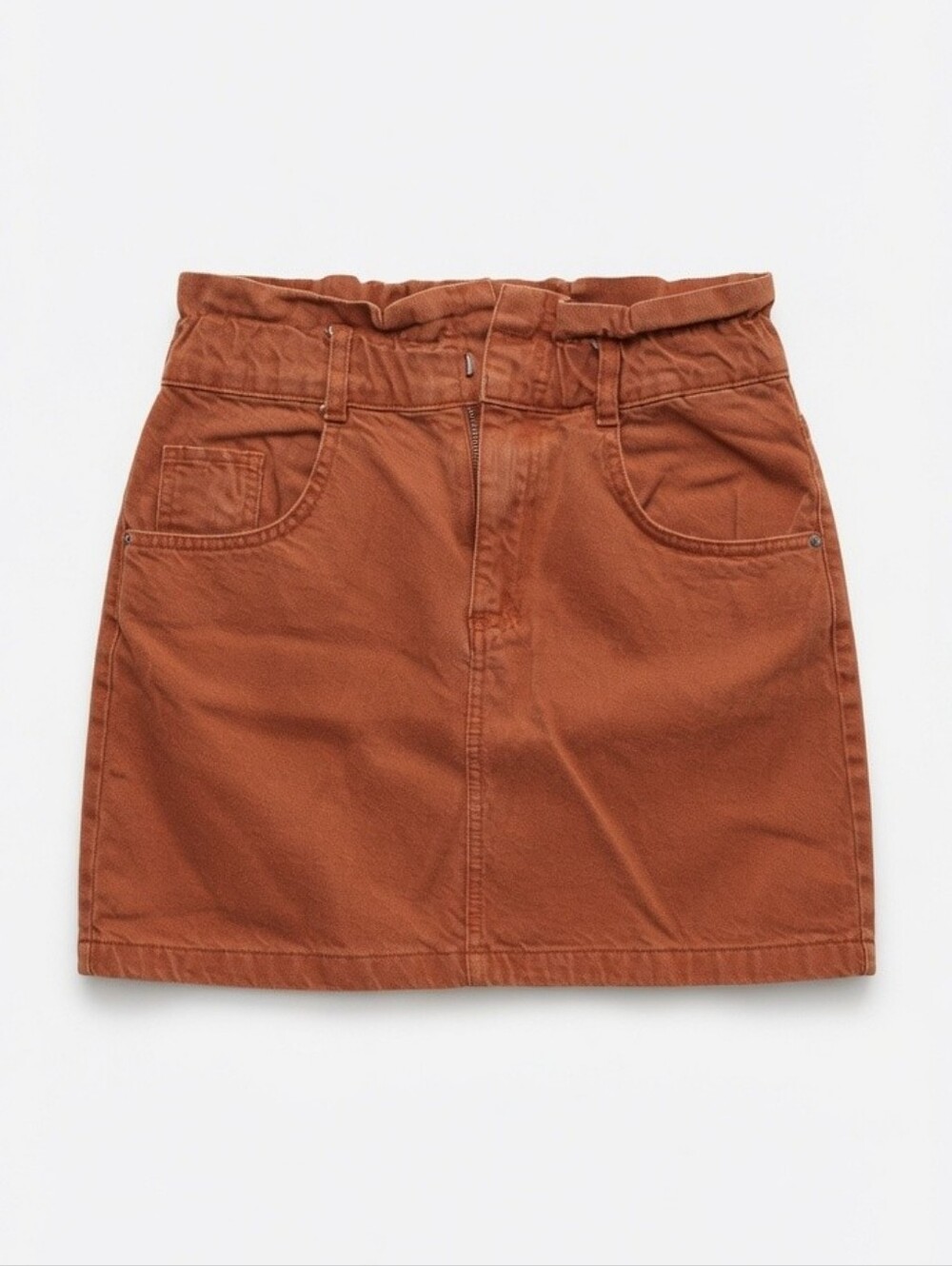 Zara Rust Orange Mini Skirt